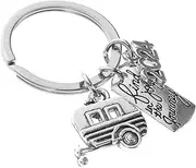 [OATIPHO] Adventure Present Keychain Keychain Wallet for Travel Gold Key Ring Bow Charm Metal