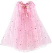 Rainbow Cape Cloak for Girl Princess
