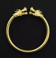 Bracelet Dragon Adjustable To Wrist Man Or Woman Adjustable And Golden #1453 GO1