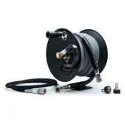 MTM Pressure Washer Hose Reel Kit | 50' Hose and 5' Jumper with QC