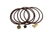 Twilight New Moon Jewellery Jelly Bangle w/ Charms Wolf