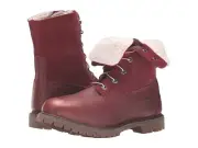 TIMBERLAND TB0A119N648 TEDDY FLEECE Wmn's (M) Port/Metallic Leather Winter Boots