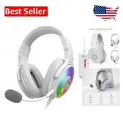 Dynamic RGB Gaming Headset - Surround Sound, Detachable Mic & Multi-Platform Use