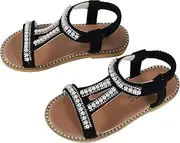 [WOFANLULY] Toddler Baby Girl Sandals Elastic Back Strap Girl Sandal Summer Shoes Pink