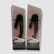 $26 TWEEZERMAN Black Precision Folding Brow Razor 2-Pack