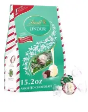Lindt LINDOR Christmas Assorted Peppermint Chocolate Candy Truffles - 15.2oz