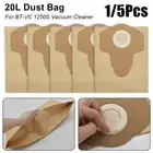 1/5Pcs 20L Wet And Dry Vac Bags Vacuum Cleaner Spare Parts For BT-VC 1250S