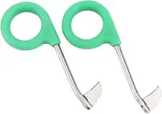 BESPORTBLE 2pcs Ring Cutter Garden Shears Tree Ring Barking Tool Trimming Bark Shears Garden Ring Trimmer Orchard Barking Cutter Gardening Hedge Shears Green Tool Steel