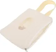 Hoement Wet Wipes Dispenser Bag Reusable Travel Wipe Pouch with Cute Bunny Design Portable Tissue Holder Spacious Capacity for Go Parents