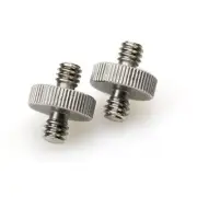 2 Pcs Tripod Screw Converter Mount Adapter Support Threaded 1/4" Male to