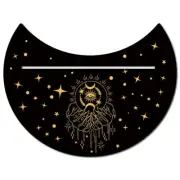 Wooden Tarot Card Stand - Black Moon Shaped Eye Pattern