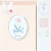 Lab Clip Shikishi Message Board Flower Language Tulip SCCD31-TU