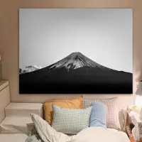 在飛比找松果購物優惠-日式富士山毛絨壁毯臥室背景牆掛布裝飾簡約 (6.8折)