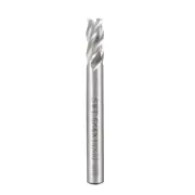 HSS-AL 4 Flute Straight End Mill Cutter CNC Router Bits, 6 x 6 x 13mm