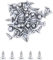 500X NUZAMAS 7G*9.5 304 Stainless Steel Self-Tapping Screws Cross Flat Countersunk Head Screw Miniature Screw Wood Screw Self-Tapping Screws and Wood Screw(ST3.9 * 9.5)