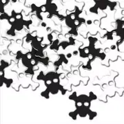 Skull & Crossbones Fanci-Fetti Confetti Foil 1oz Pirate Party Decoration