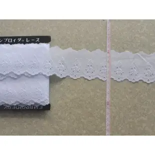 巧巧布拼布屋*日本進口~#1270白色花朵蕾絲 / 拼布包裝飾 / 拼布材料日本蕾絲