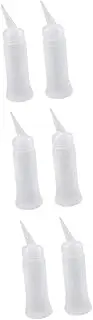 6pcs Hair Cleaning Bottle Empty Bottle Hair Color Bottle Applicator Oil Applicator Bottle Hair Coloring Bottle Graduated Salon Hair Dye Bottle Plastic Gatuida