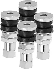 ULTECHNOVO Pcs Metal Valve Stems Replacement Kit for Tubeless Tyres Leakproof for Motorcycles