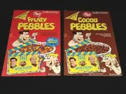 1994 Flintstones Movie Posters From Post Fruity Pebbles & Cocoa Pebbles Cereals