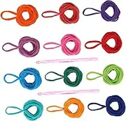 DOITOOL Weaving Loom Loops Refill Soft Polyester Plastic Loops Potholder Loom Kit for Boys and Girls