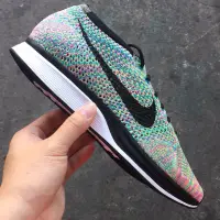 在飛比找蝦皮購物優惠-飛董 Nike Flyknit racer 彩虹 編織 慢跑