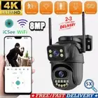 Wireless 4K 8MP IP Camera WIFI Outdoor CCTV PTZ Smart Home Security IR Cam IP66