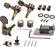 Homyl Alloy 3 String Guitars Bridge Tailpiece Set For Cigar Box Guitar Parts