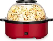 Kitchen Large Microwave Popcorn Maker, Hot-oil Popper Maker Black