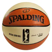 在飛比找momo購物網優惠-【SPALDING】斯伯丁 WNBA 6片式比賽用球 籃球 