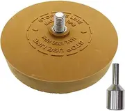 SagaSave Rubber Decal Removal Eraser Wheel, 88mm Car Sticker Remover Wheel with Adapter, Smooth Rubber Eraser Wheel Pad for Removing Vinyl, Sticker, Adhesive on Cars Glass