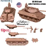 US M10 Tank - United States Army - 28mm - Eskice Miniature