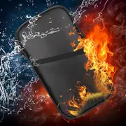 RFID Blocking Fire-Resistant Document Bag Waterproof Passport Bag Valuables Organizer Bag File Organizer Bags