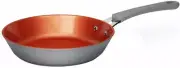 NutriChef 8" Frying Pan Non-Stick Elegant Lines Pattern Gas Induction Compatible