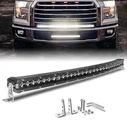Conveville LED Light Bar Curved 32 Inch Single Row Offroad Lighting Driving Lightbar Spot Flood Combo Beam LED Work Light for Trucks UTV ATV SUV 4WD 4X4 Pickup