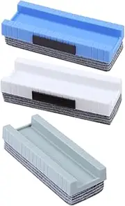 ROMISBABA Dustless Chalk Eraser 3 Pack Felt Erasers for Blackboard Whiteboard Acrylic Glass Boards