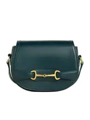 Celine Small Crecy Bag in Shiny Calfskin Dark Green