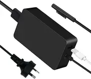 65W Surface Charger for Microsoft Surface Pro 10 9 8 7 6 5 4 3 Surface Laptop 7 6 5 4 3 2 1 Surface Book 1st Surface Laptop Studio Surface Go 4 3 2 1 Surface Laptop Go 3 2 1 Windows Power Supply