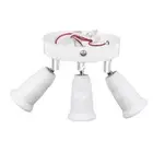 Adjustable E27 Splitter 3 Head Lamp Base LED Bulb Holder Adapter Socket