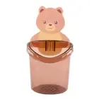 Teddy Bear Wall Mounted Toothbrush Holder Cup Storage Rack Bathroom SuppATEO