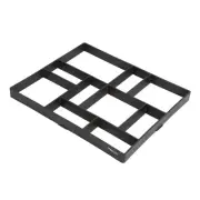 Garden DIY Walkway Path Maker Mould Paving Stone Cement Mold Tool