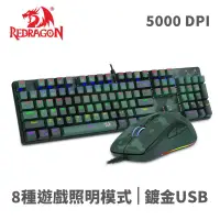 在飛比找蝦皮購物優惠-REDRAGON S108電競迷彩鍵鼠組