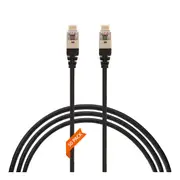 1M Cat 6A Rj45 Sftp Thin Lszh 30 Awg Pack Of 50 Network Cable Black