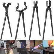 Knife Making Tongs Set Bladesmith Blacksmith Knife Tong Anvil Vise Forge 4 Tongs