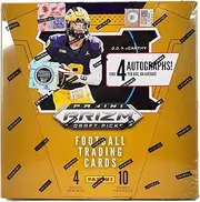 2024 Panini Prizm Collegiate Draft Picks Football Hobby Trading Card Box (4 Autographs Per Box)