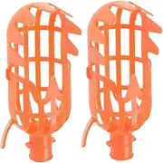 2Pcs Fruit Pickers Tool Easily Pick Fruit Catcher Tool for Quickly Picking Practical Fruit Picker Harvester for Fruit Picking Orange,Small (Pole Not Included) Fruit Picker Harvester Fruit Picker Bask