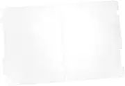 ARTIBETTER Document Storage Box Transparent File Organizer for Papers Magazines and Receipts Material for Home and Office Use