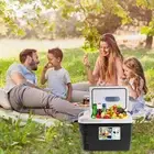 Portable Fridge Freezer Kiliroo 12V Cooler Upright Car Camping Caravan 4wd 15L