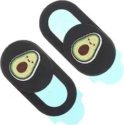 OSOLADY 2Pcs Avocado Camera Cover for Privacy Protection Webcam Lens Covers for Computer Phone Peeping Slider Design Scratch Resistant Webcam Protector