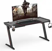 Computer Gaming Desk, 140cm x 60 cm (Carbon Fiber Black)